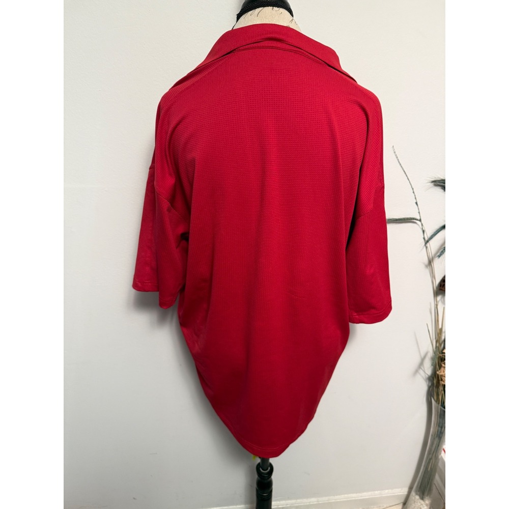 Vintage Nike‎ Golf Beijing Olympics Polo Shirt Mens XL Red Short Sleeve